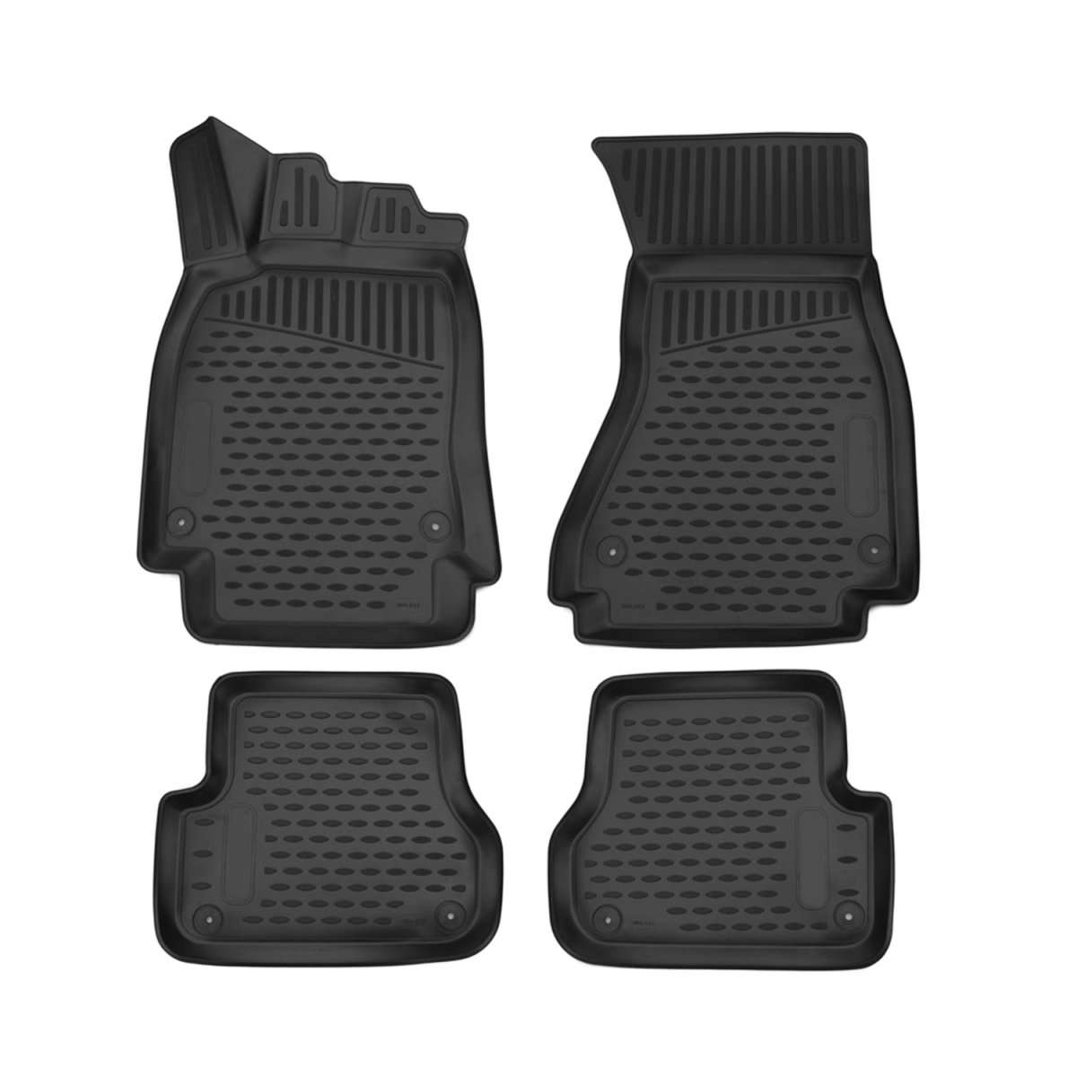Audi A7 Sportback Floor Mats - Omac - Rubber TPE - Black - '12-'18
